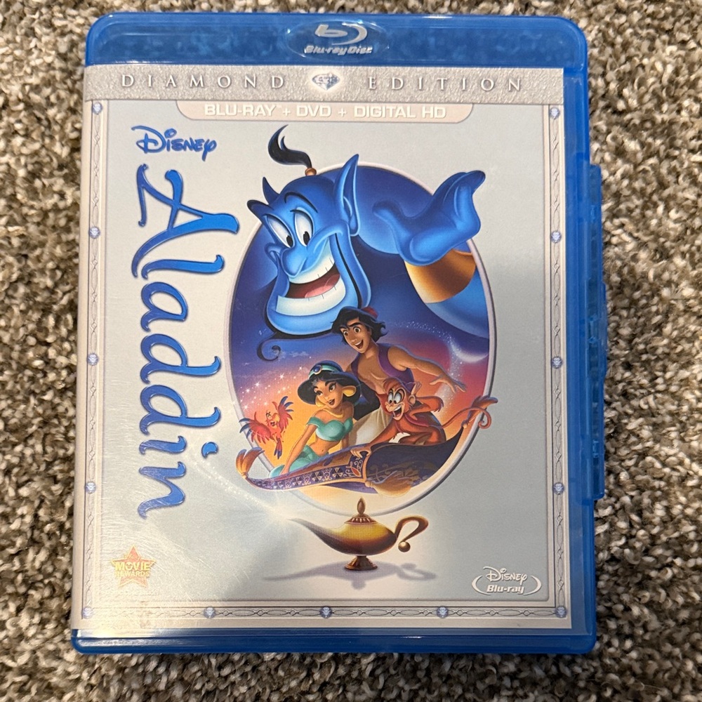 Disney Aladdin Diamond Edition Blu-ray with Blue and Gold